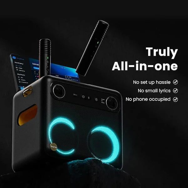 Machine audio sans fil portable Break X2 Premium, deux woofers de 4 pouces et écran HD de 10,1 pouces