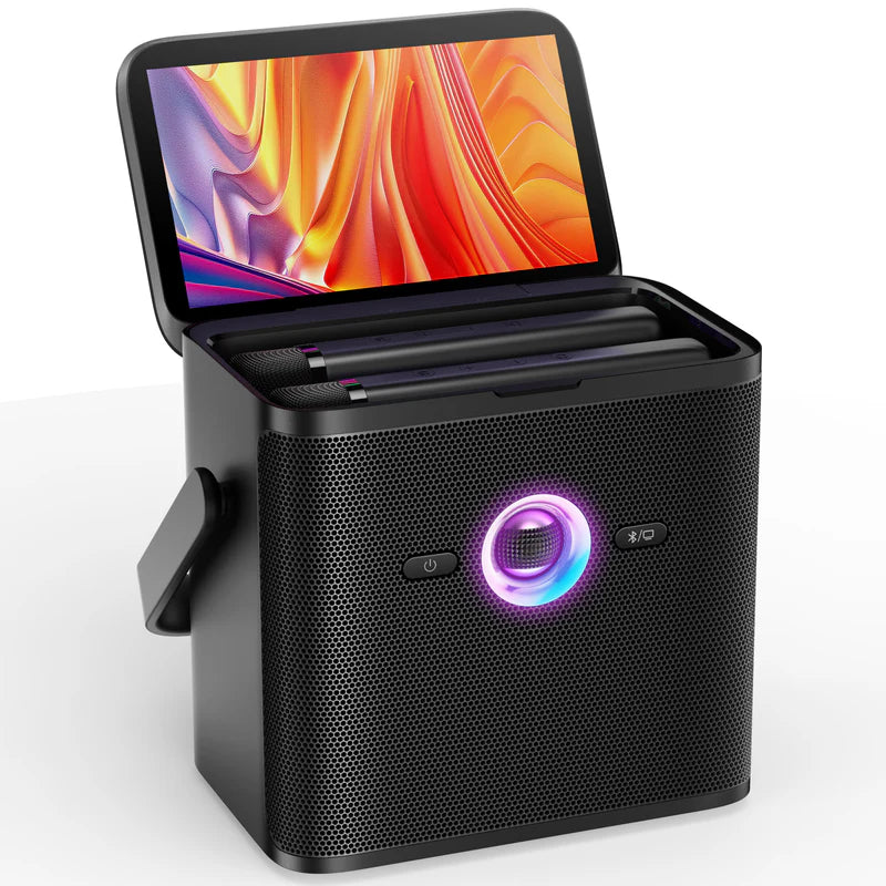 Shell S3 – Portable Karaoke Machine with 7” Touchscreen, 2 Wireless Microphones and 6 Months Free KaraFun App